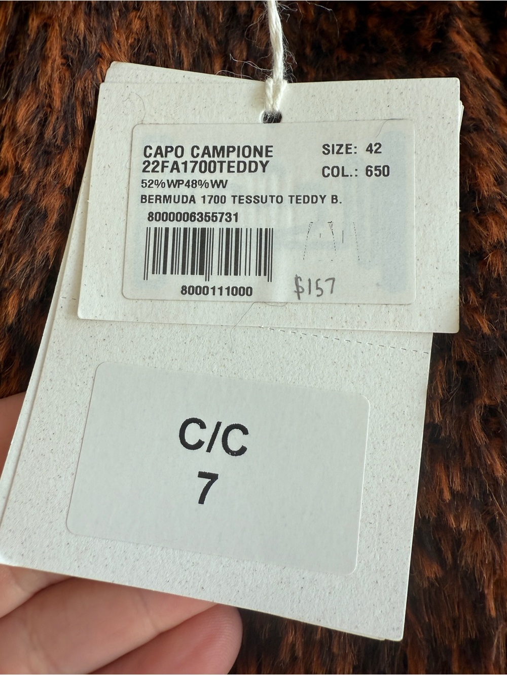 Anthropology Beatrice B Teddy Furry Bermuda Shorts Motif NWT Small Long Shorts - Picture 4 of 7